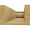 Ekena Millwork 6in. W x 4in. H x 20in. L Mediterranean Woodgrain TimberThane Rafter Tail, Primed Tan RFTUR06X04X20MEDRCPR - alternate 3